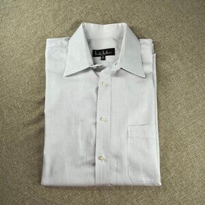 Nicole Miller Men Dress Shirt Long Sleeve, Size L (16, 32-33)